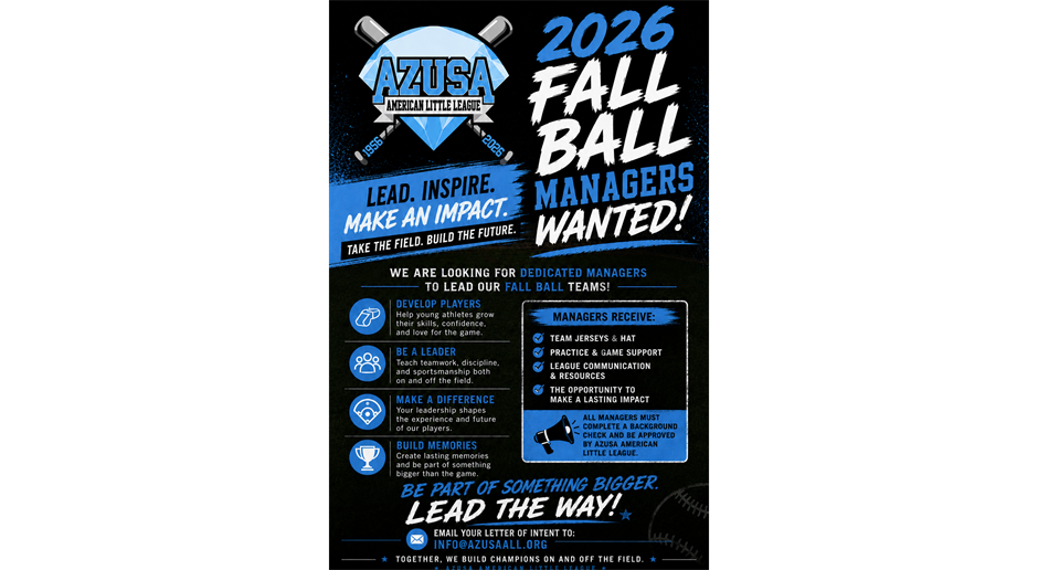 Interested in Managing 2026 Fall Ball